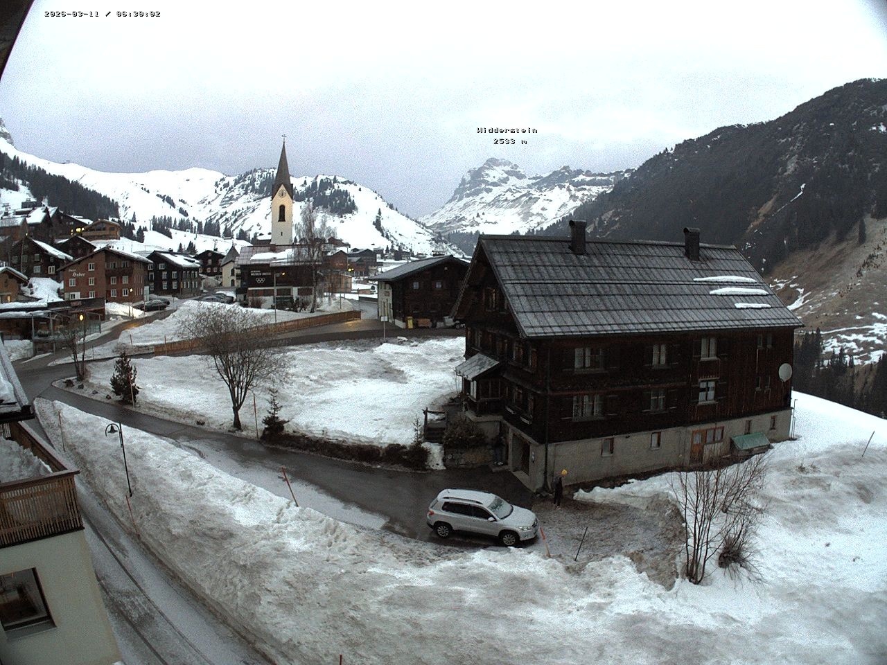 Archiv Foto Webcam Dorfzentrum von Warth