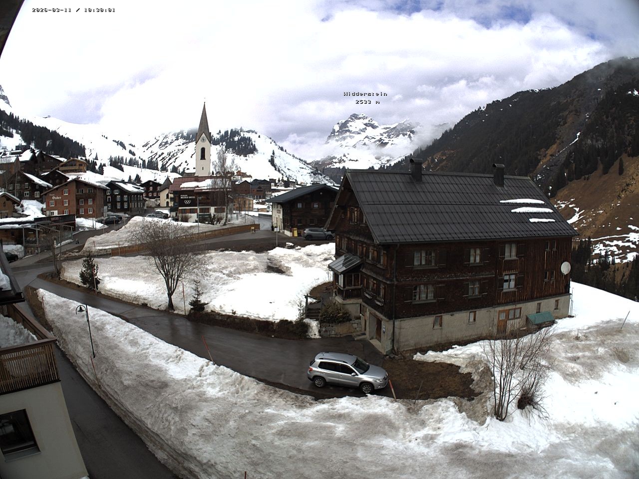 Archiv Foto Webcam Dorfzentrum von Warth