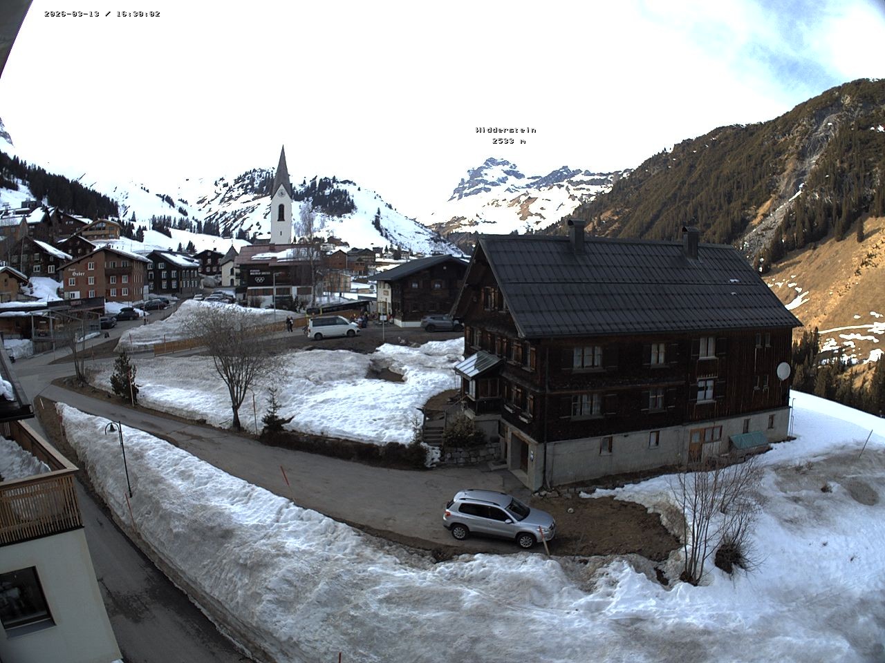 Archiv Foto Webcam Dorfzentrum von Warth