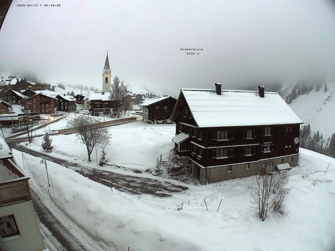 Archiv Foto Webcam Dorfzentrum von Warth