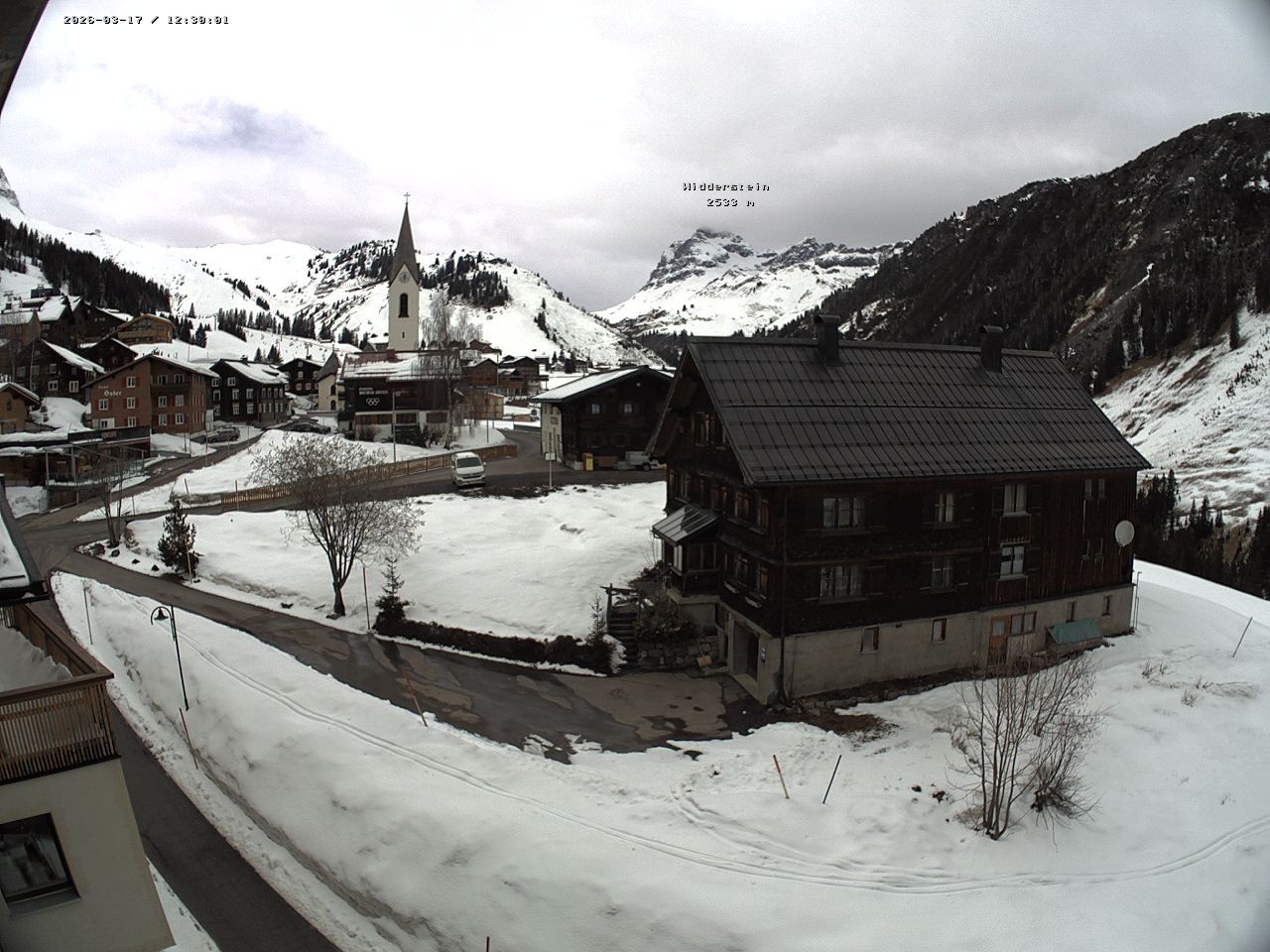 Archiv Foto Webcam Dorfzentrum von Warth