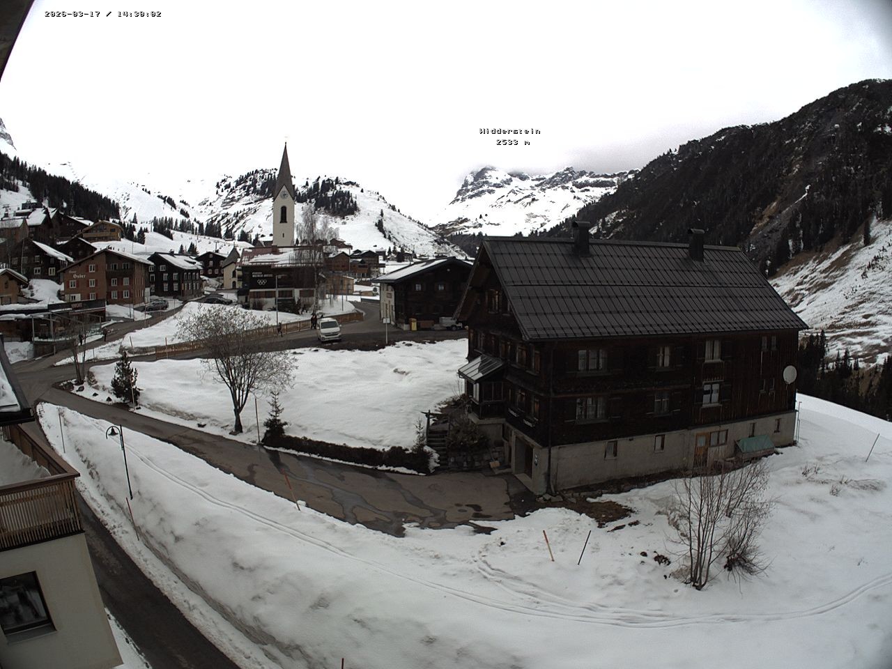 Archiv Foto Webcam Dorfzentrum von Warth