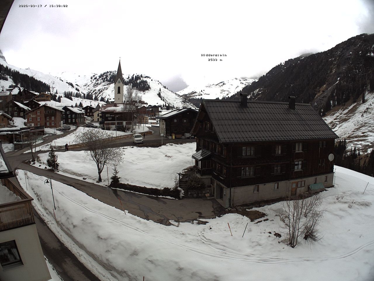 Archiv Foto Webcam Dorfzentrum von Warth
