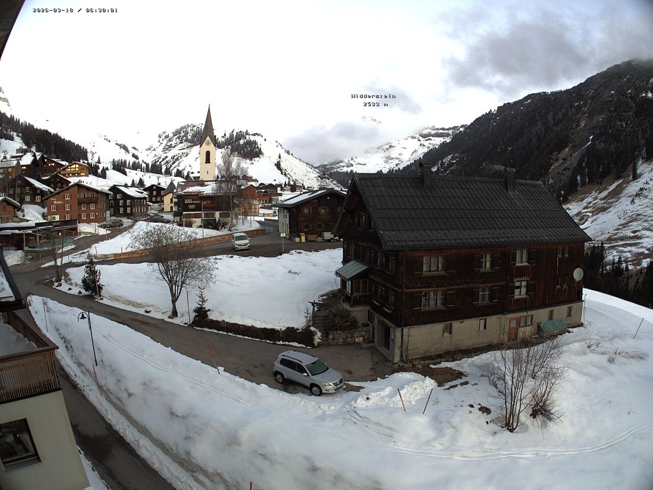 Archiv Foto Webcam Dorfzentrum von Warth