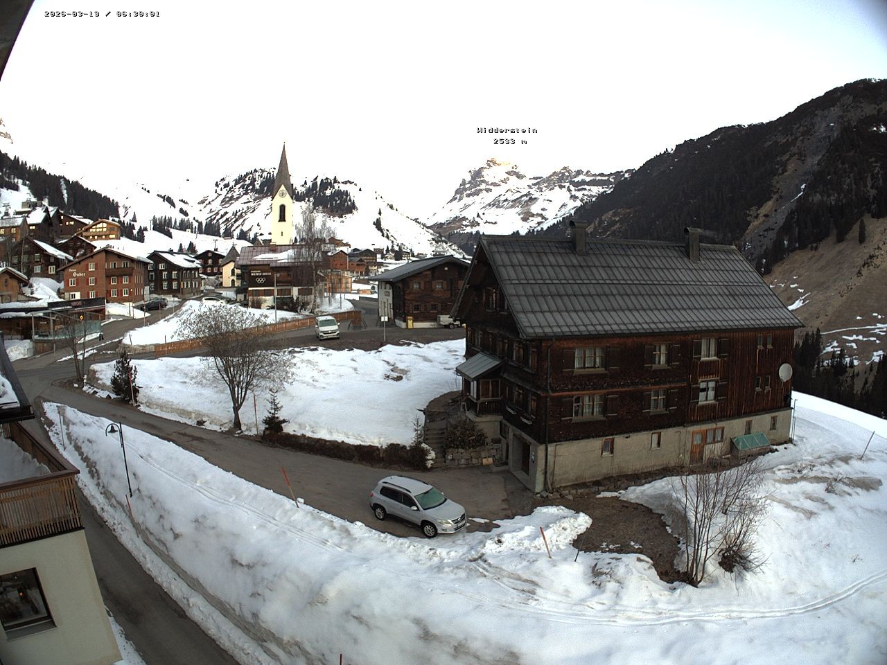 Archiv Foto Webcam Dorfzentrum von Warth