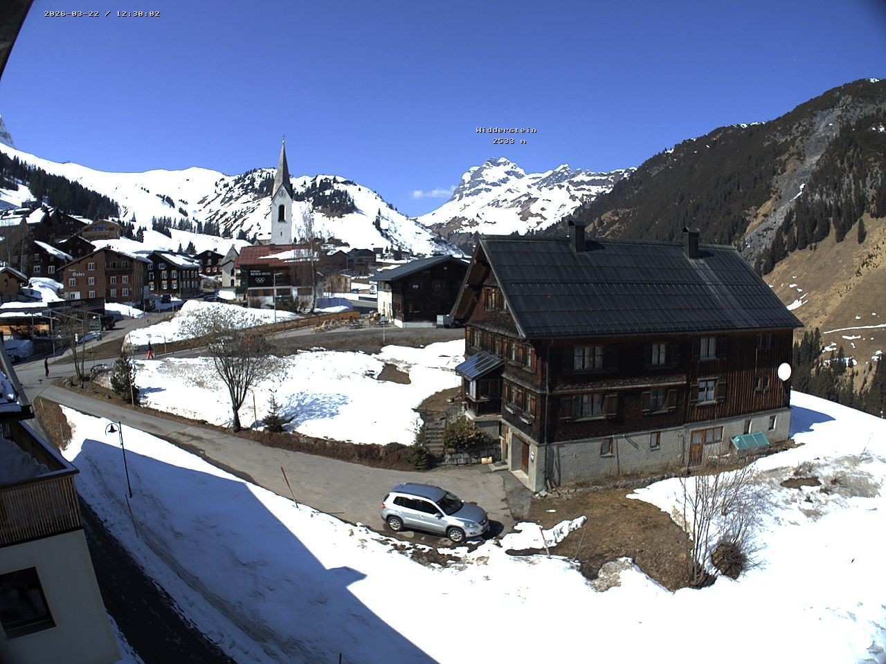 Archiv Foto Webcam Dorfzentrum von Warth