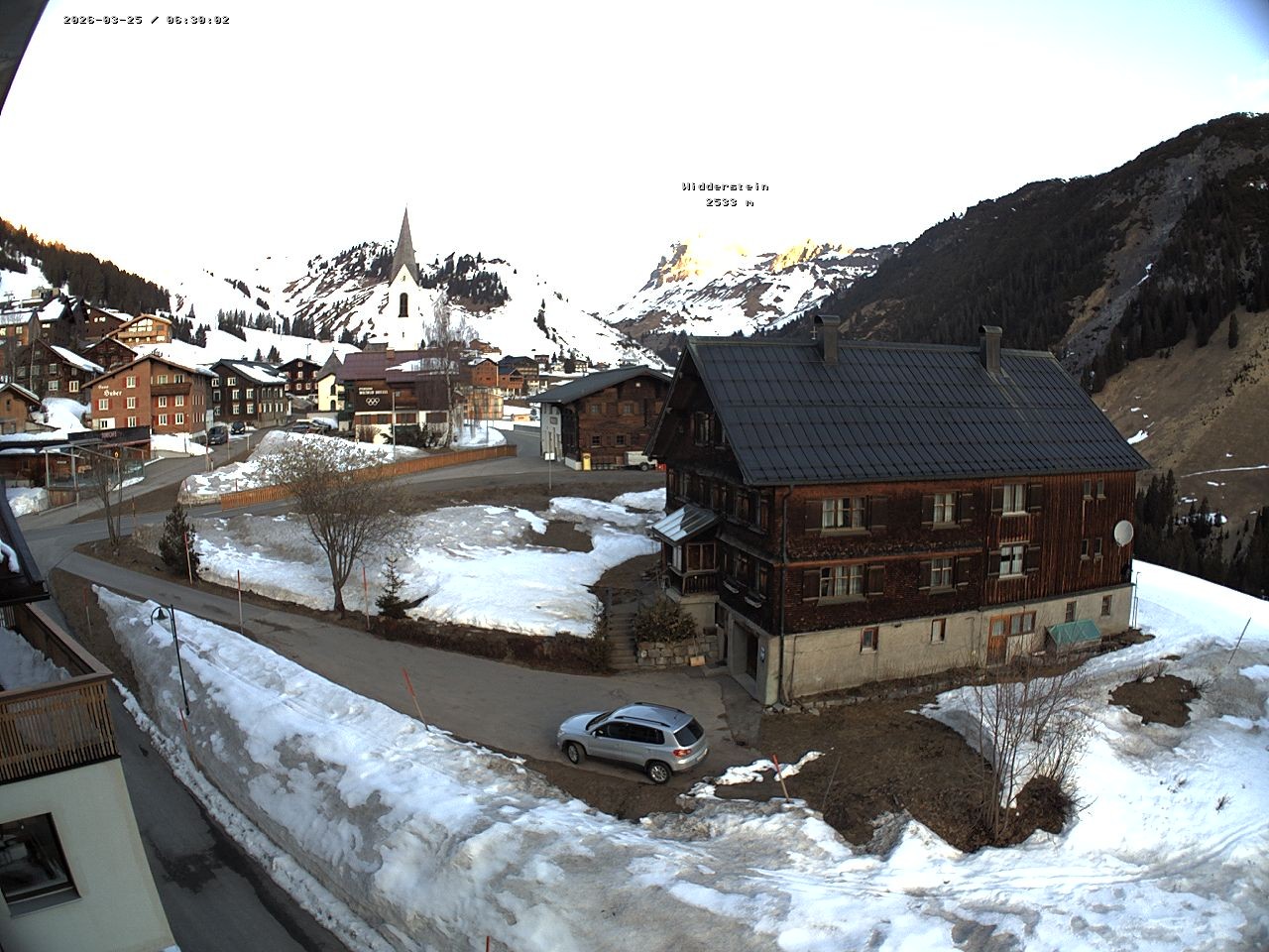 Archiv Foto Webcam Dorfzentrum von Warth