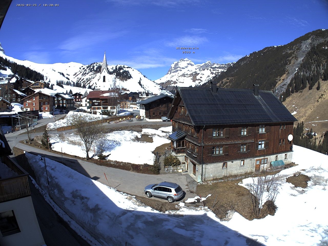 Archiv Foto Webcam Dorfzentrum von Warth