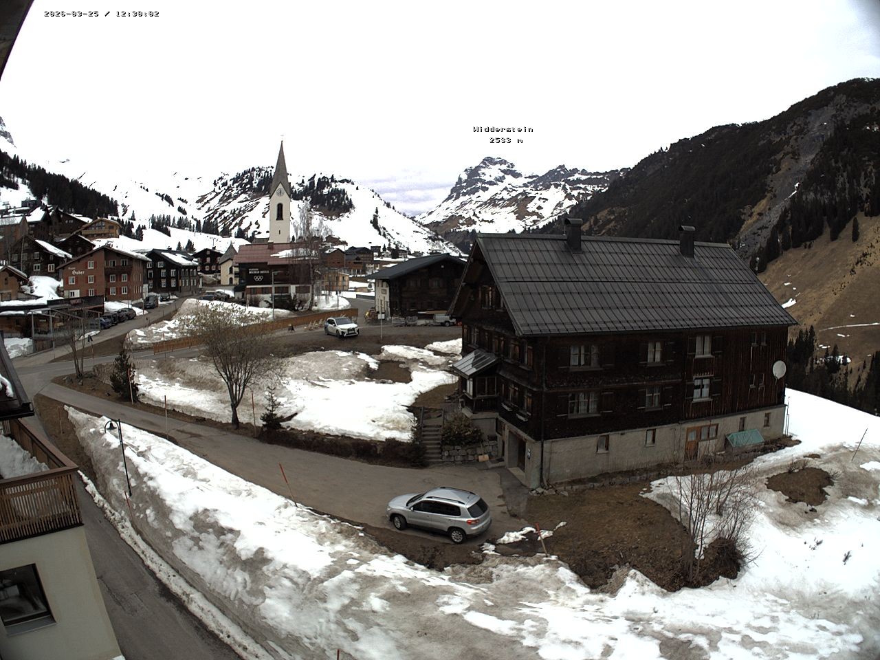 Archiv Foto Webcam Dorfzentrum von Warth