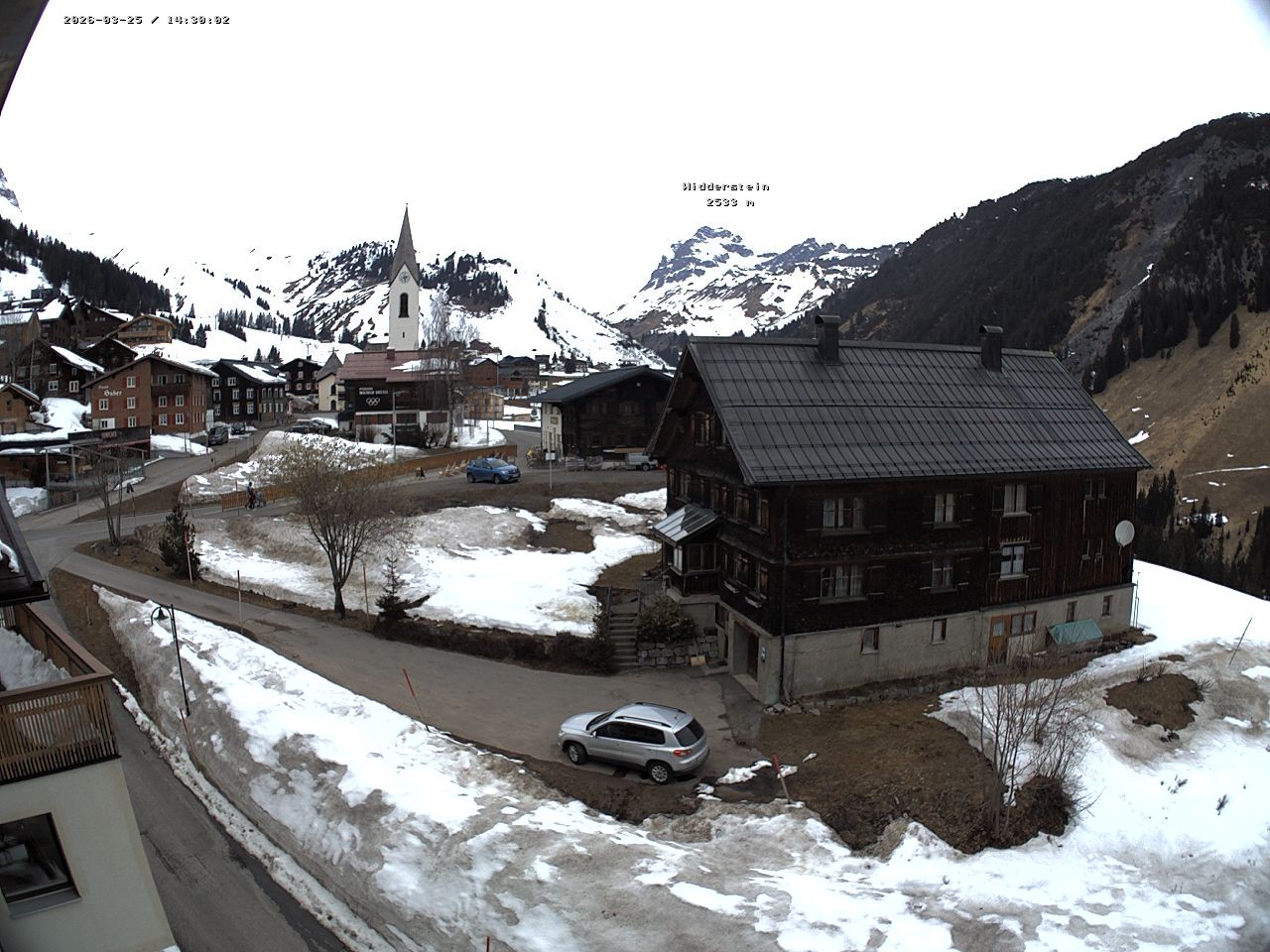 Archiv Foto Webcam Dorfzentrum von Warth