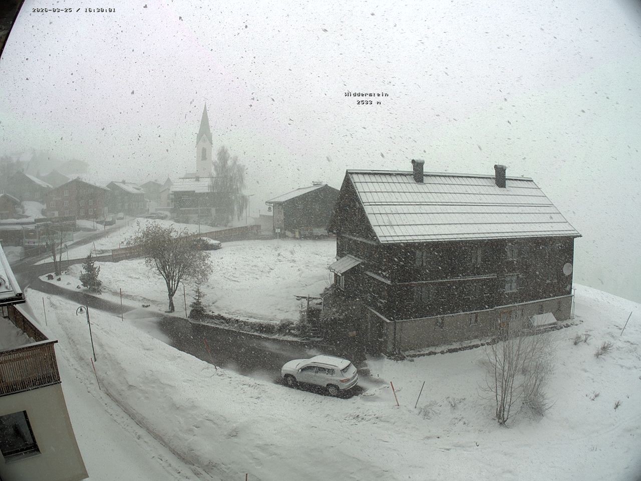 Archiv Foto Webcam Dorfzentrum von Warth