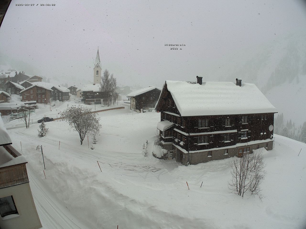 Archived image Webcam Village center Warth