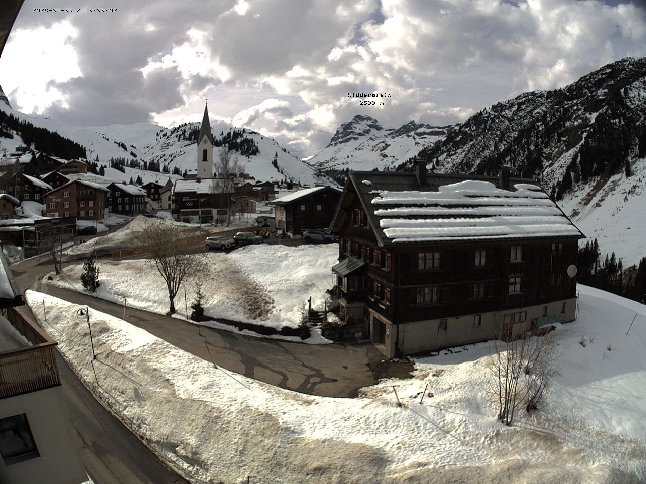 Archiv Foto Webcam Dorfzentrum von Warth