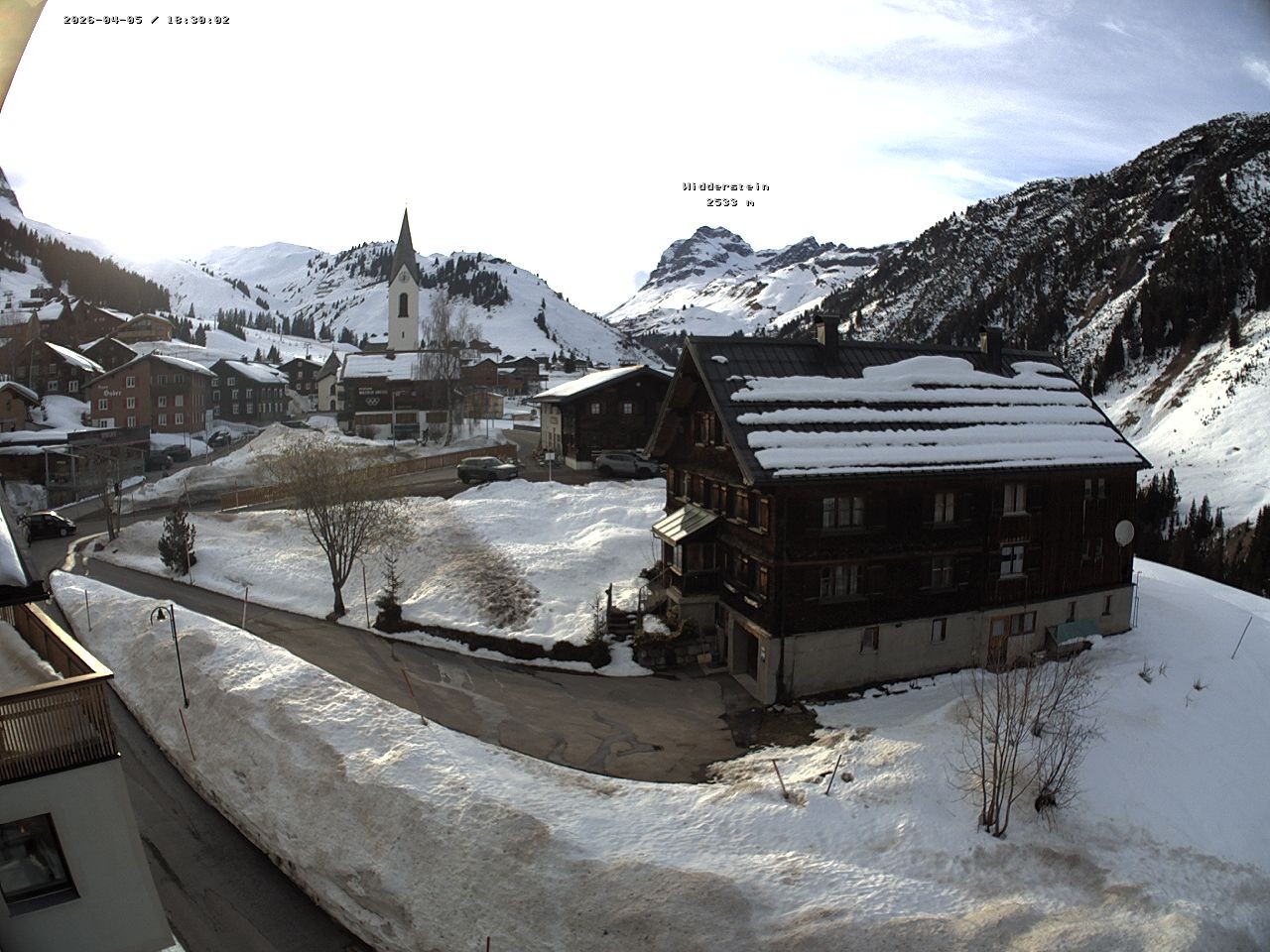 Archiv Foto Webcam Dorfzentrum von Warth