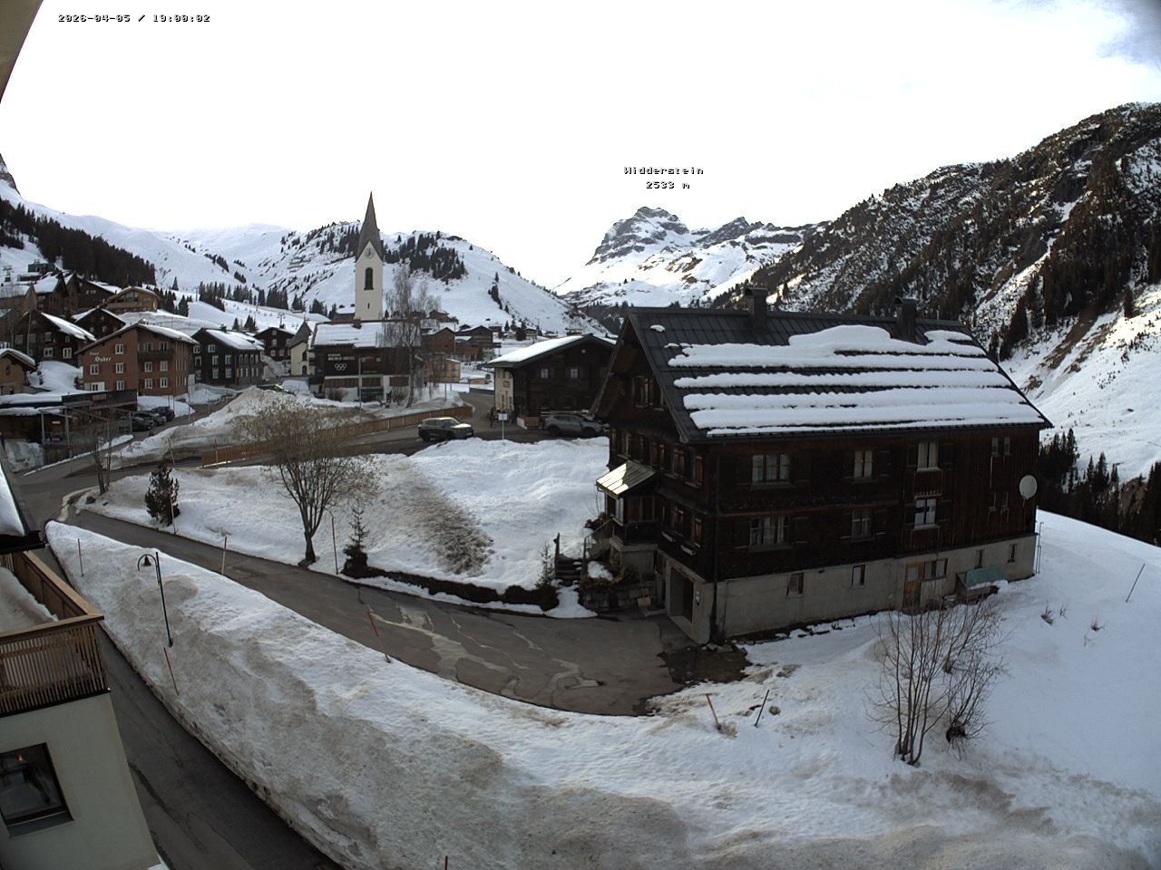 Archiv Foto Webcam Dorfzentrum von Warth