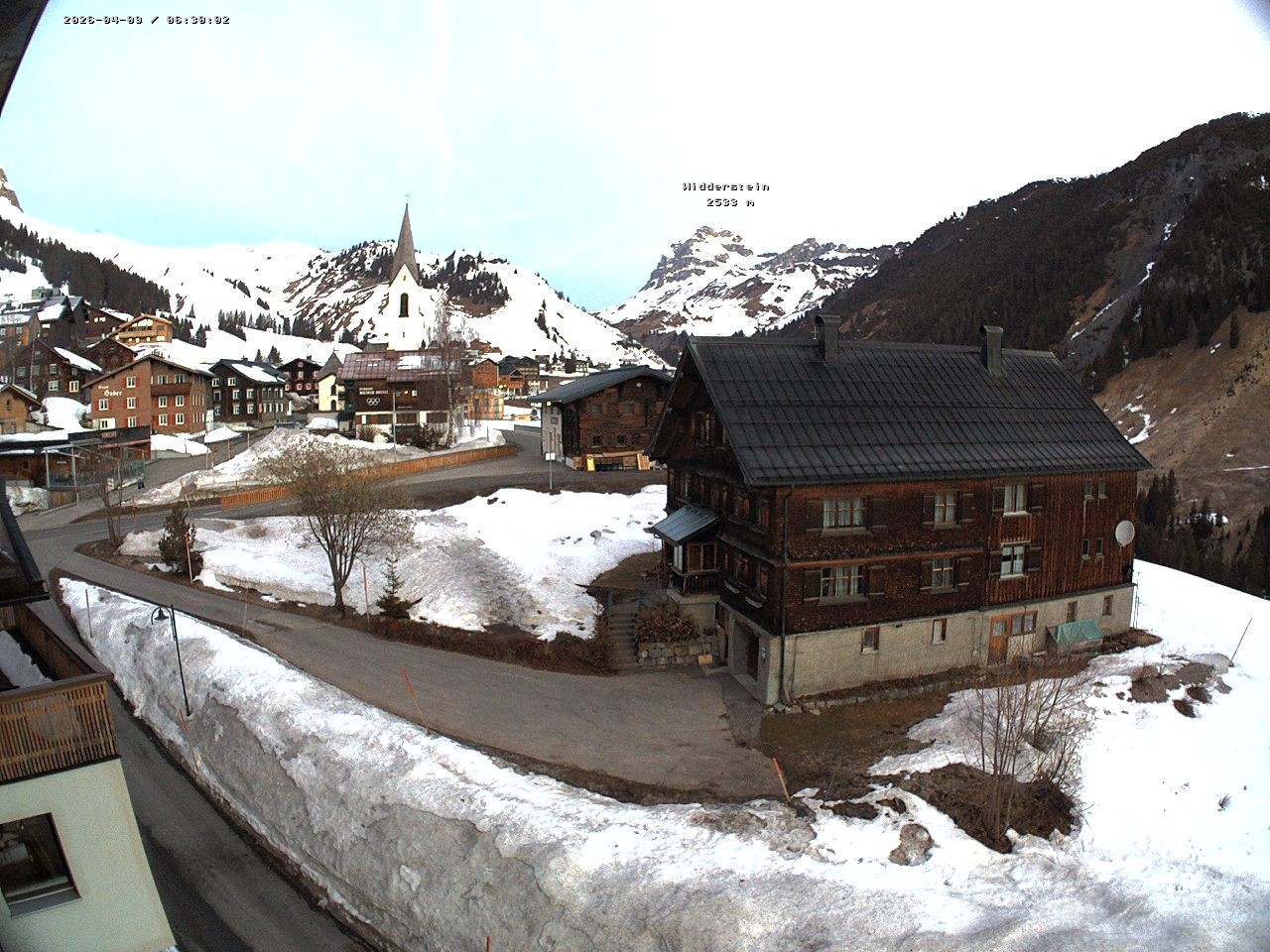Archived image Webcam Village center Warth