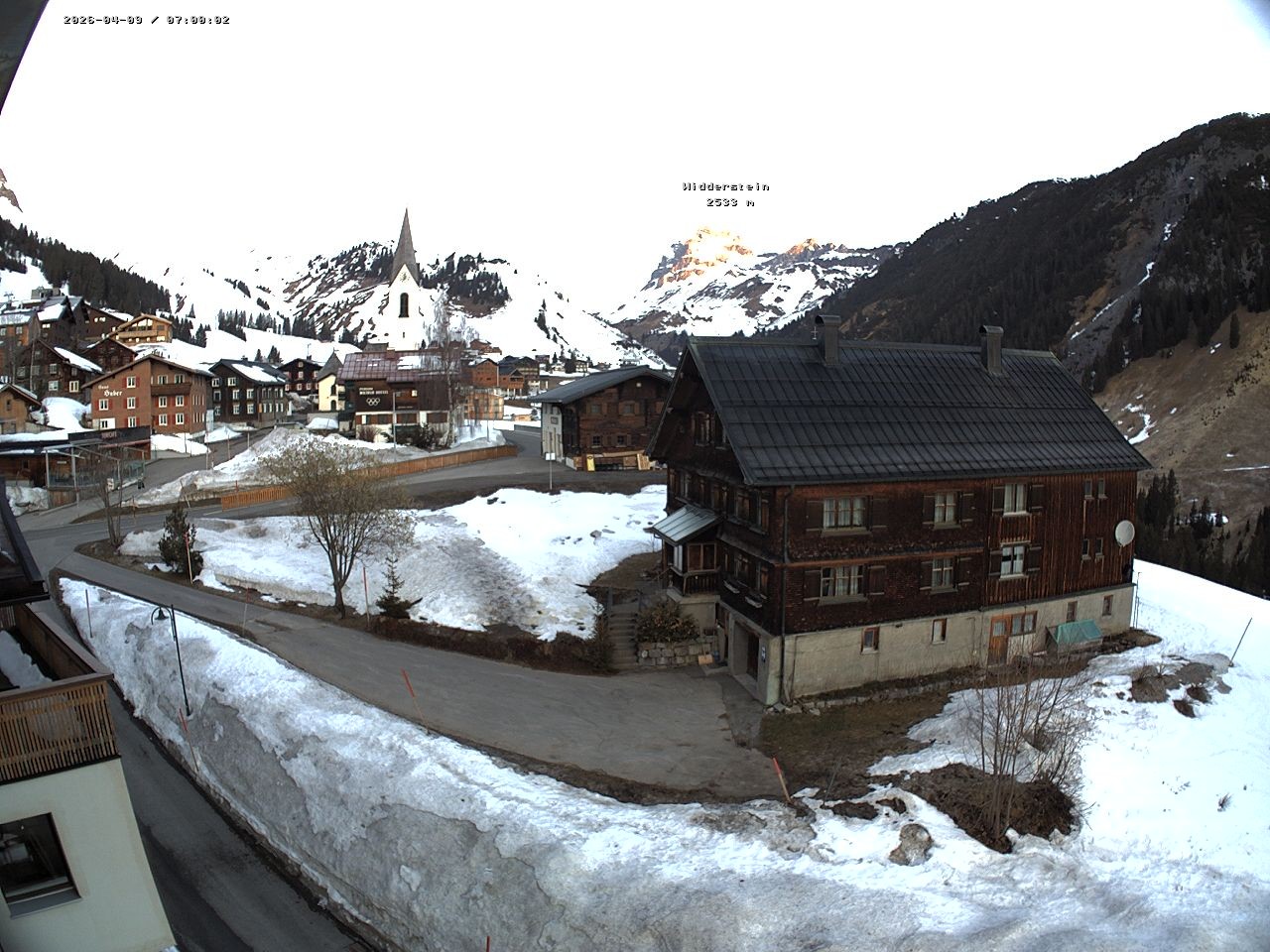 Archived image Webcam Village center Warth