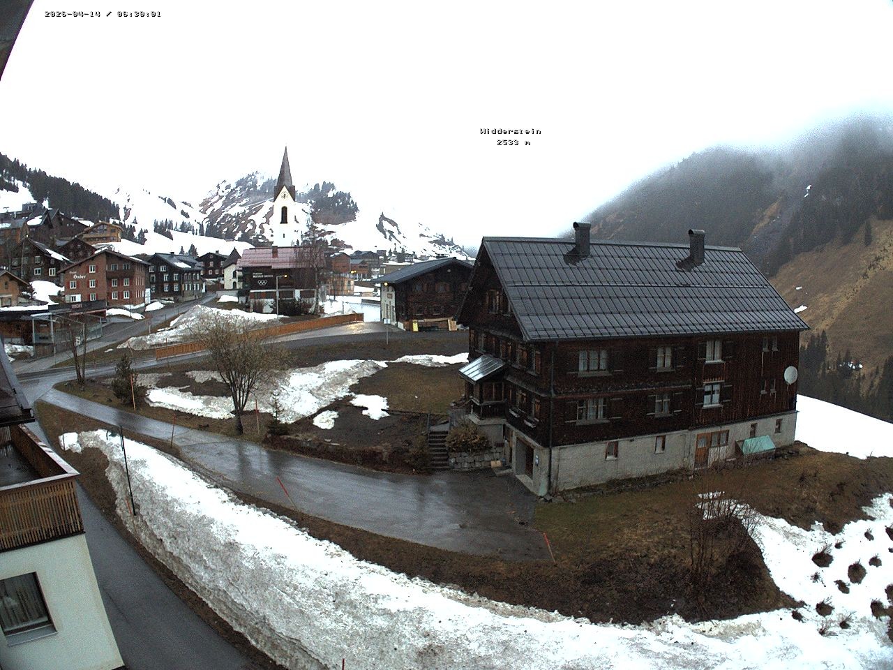 Archiv Foto Webcam Dorfzentrum von Warth