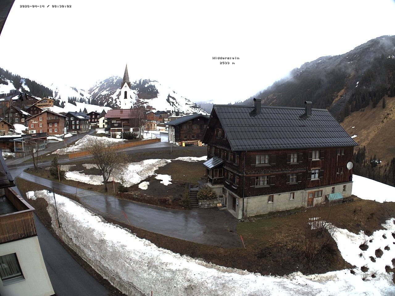 Archiv Foto Webcam Dorfzentrum von Warth
