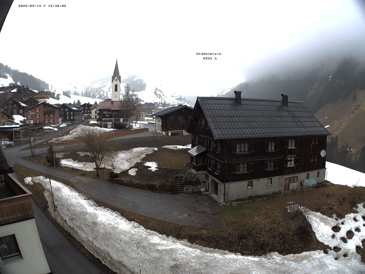 Archiv Foto Webcam Dorfzentrum von Warth