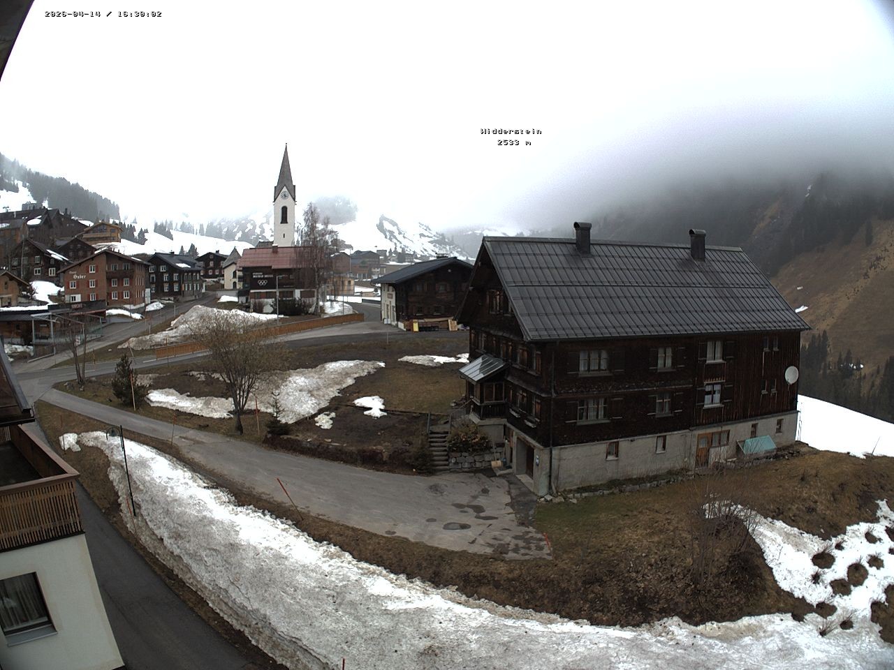 Archiv Foto Webcam Dorfzentrum von Warth