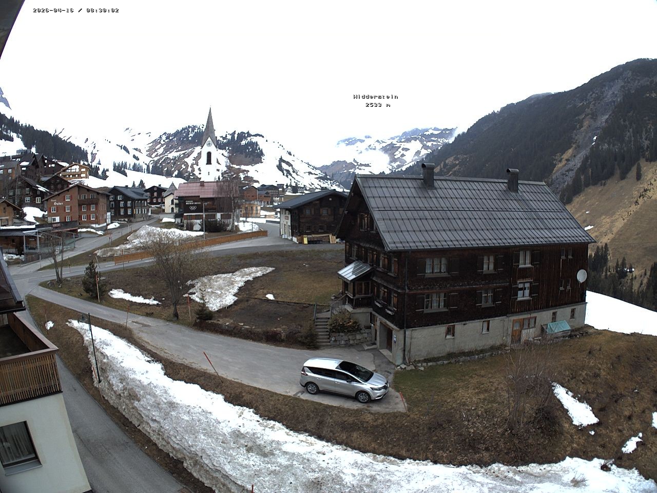 Archiv Foto Webcam Dorfzentrum von Warth