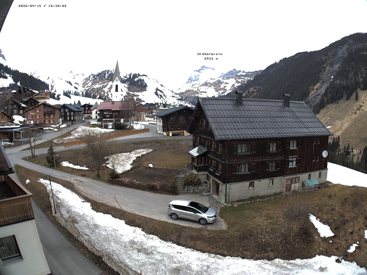 Archiv Foto Webcam Dorfzentrum von Warth