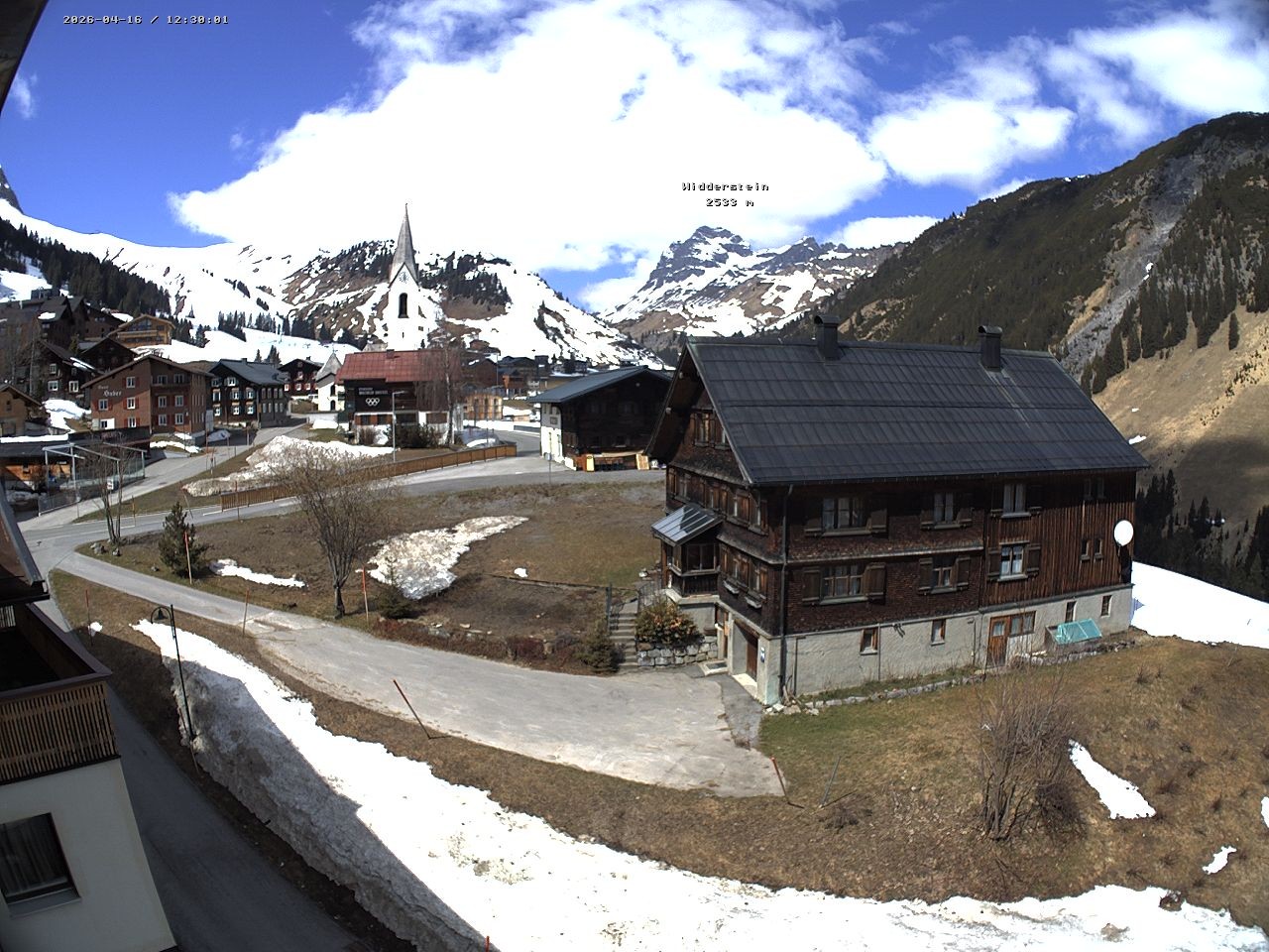 Archiv Foto Webcam Dorfzentrum von Warth