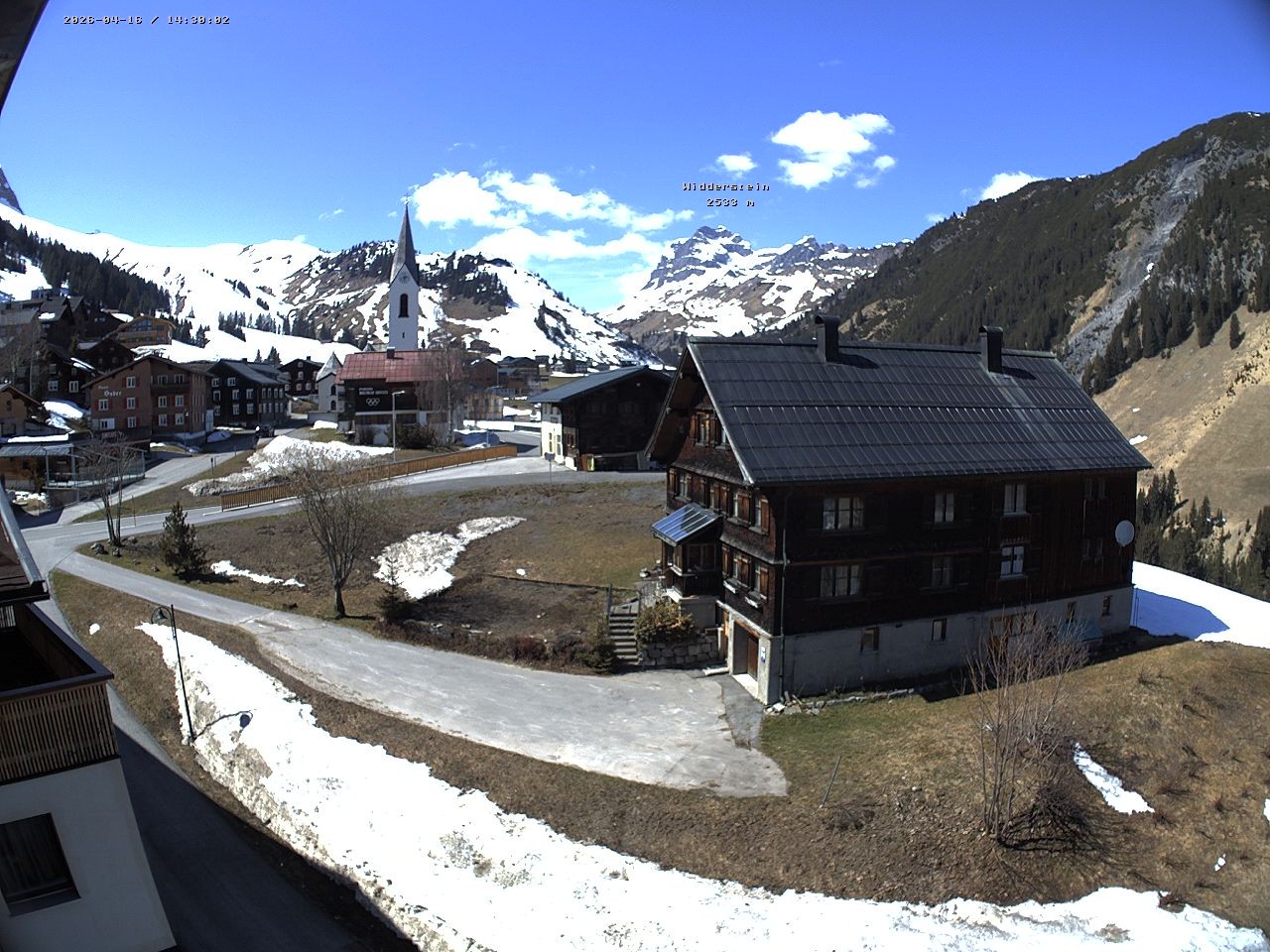 Archiv Foto Webcam Dorfzentrum von Warth