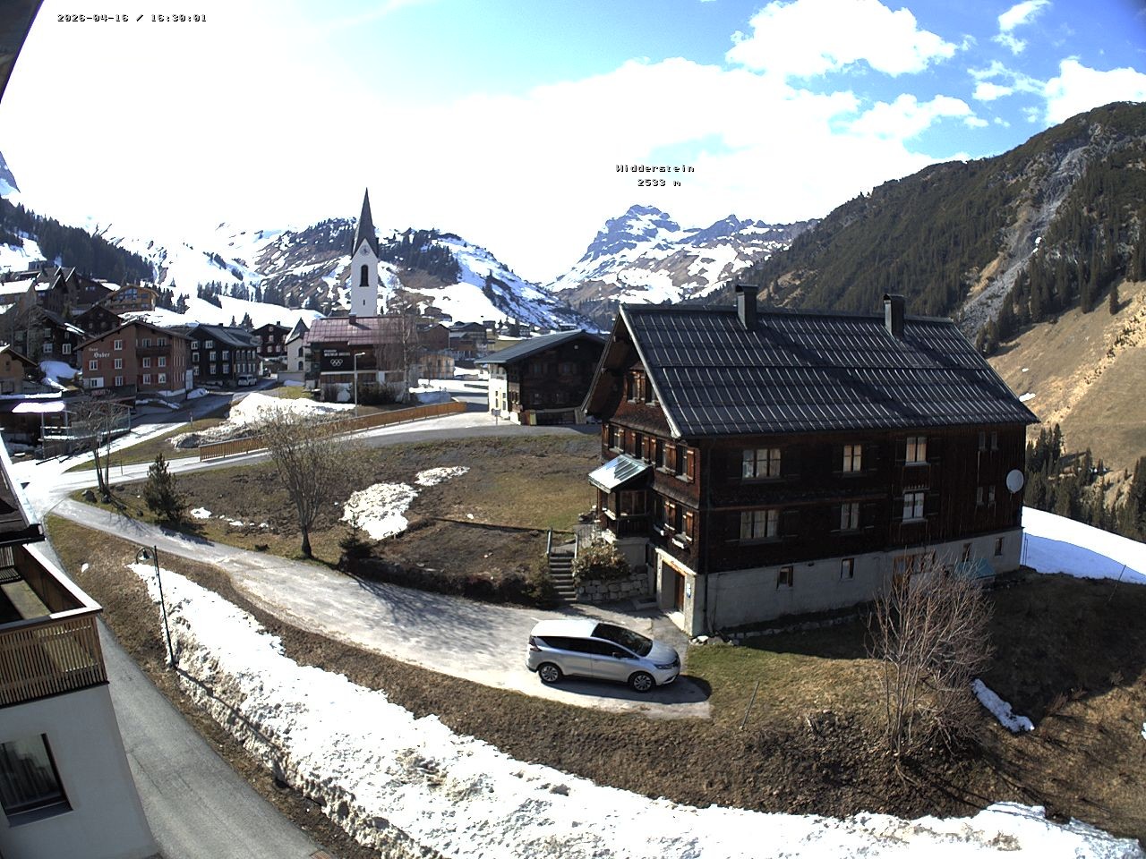Archiv Foto Webcam Dorfzentrum von Warth