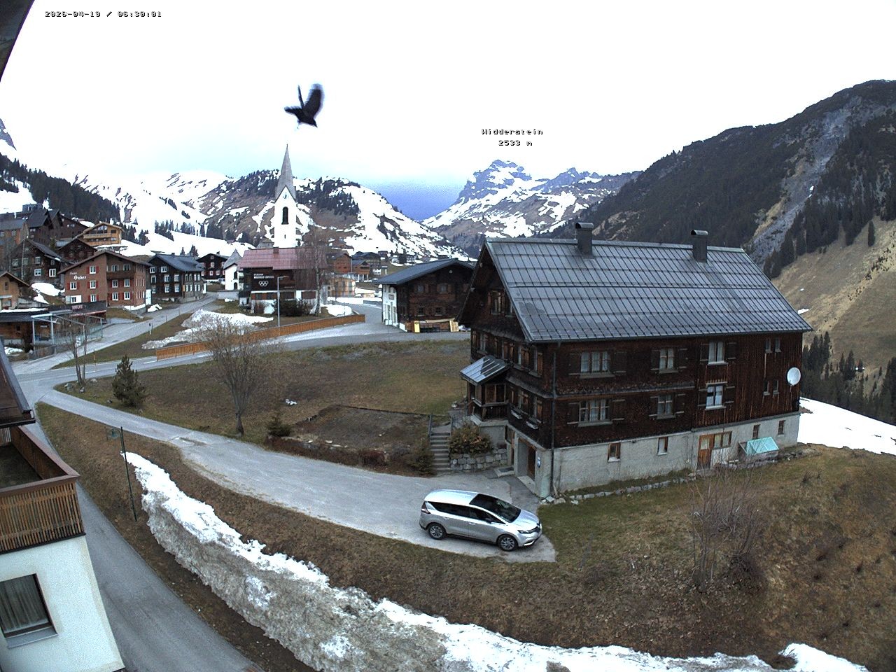 Archiv Foto Webcam Dorfzentrum von Warth