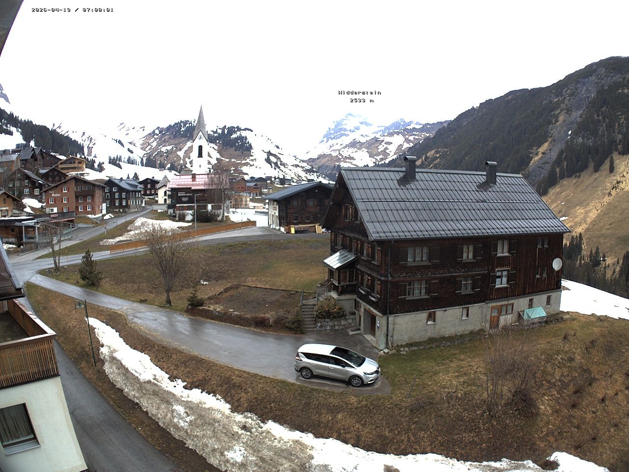 Archiv Foto Webcam Dorfzentrum von Warth