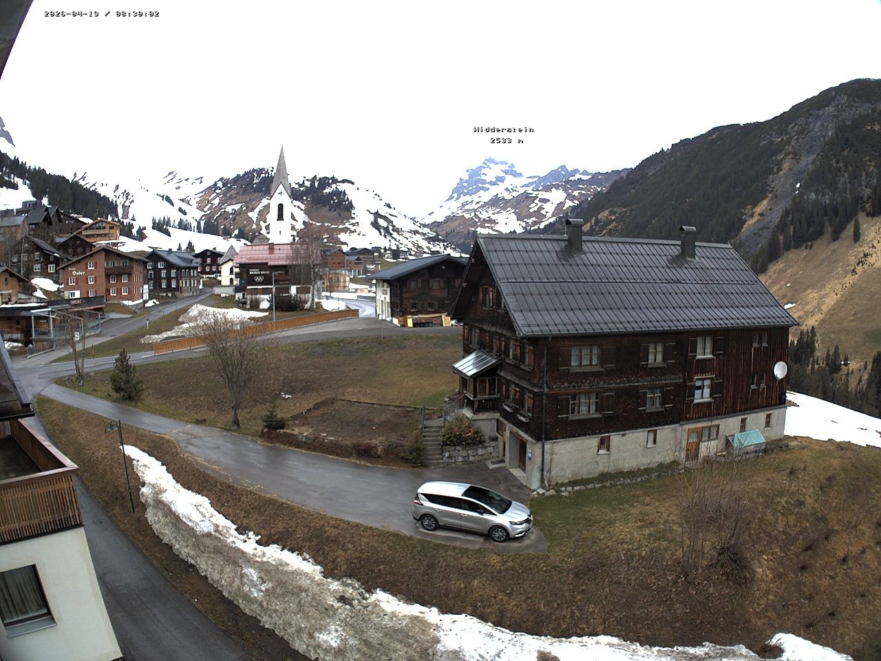 Archiv Foto Webcam Dorfzentrum von Warth