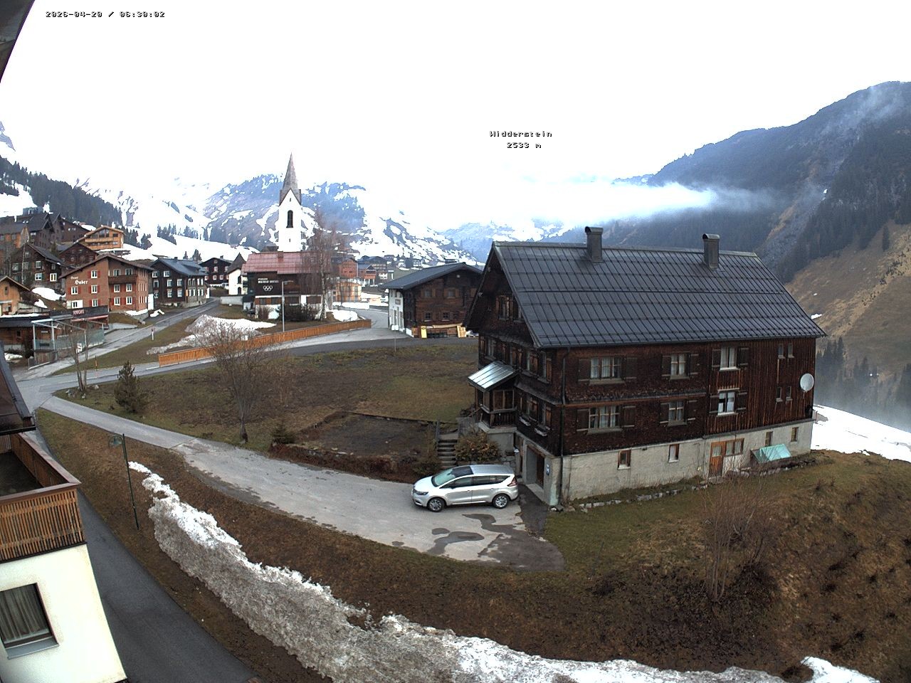 Archiv Foto Webcam Dorfzentrum von Warth