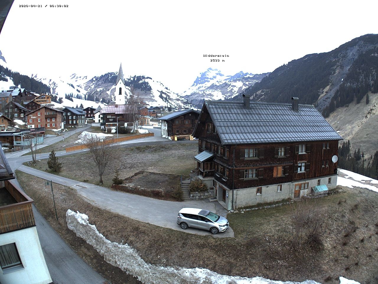 Archiv Foto Webcam Dorfzentrum von Warth