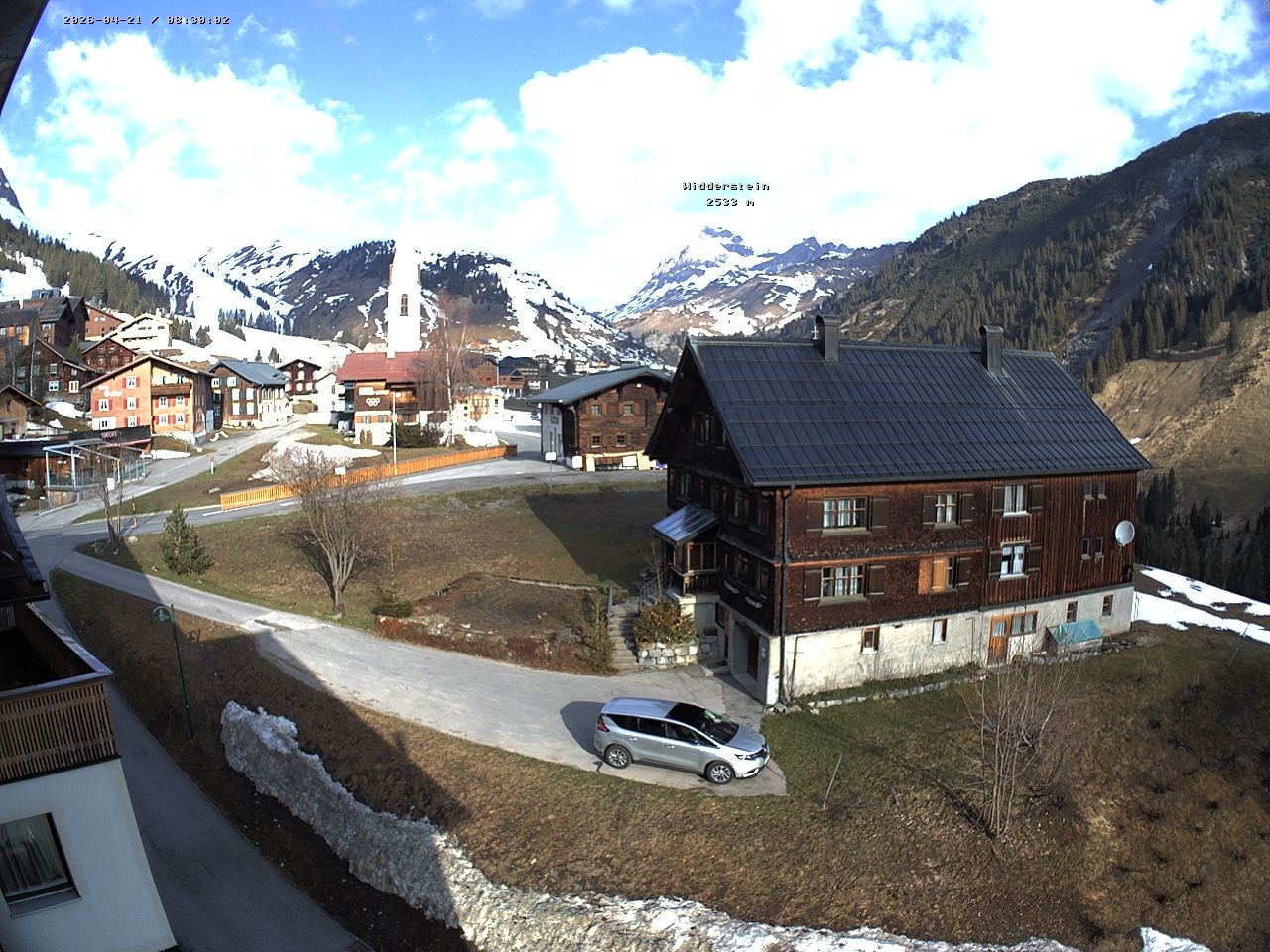 Archiv Foto Webcam Dorfzentrum von Warth