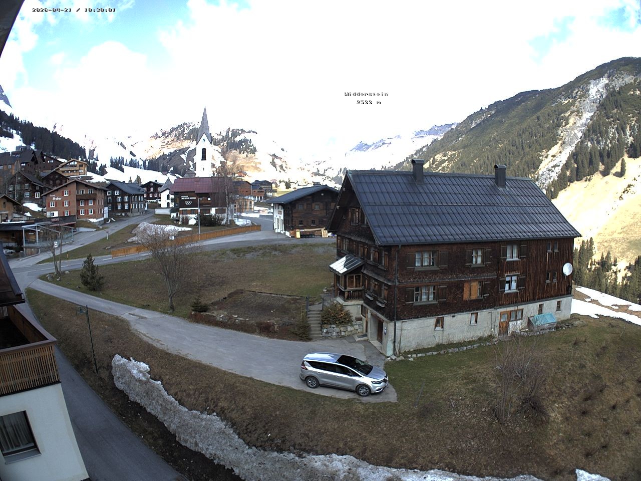 Archiv Foto Webcam Dorfzentrum von Warth