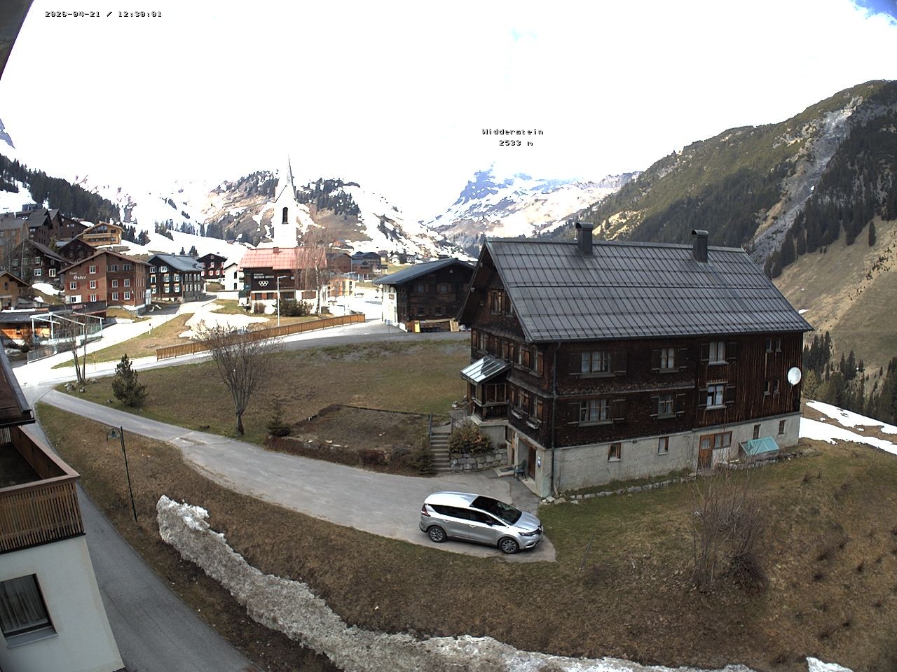 Archiv Foto Webcam Dorfzentrum von Warth