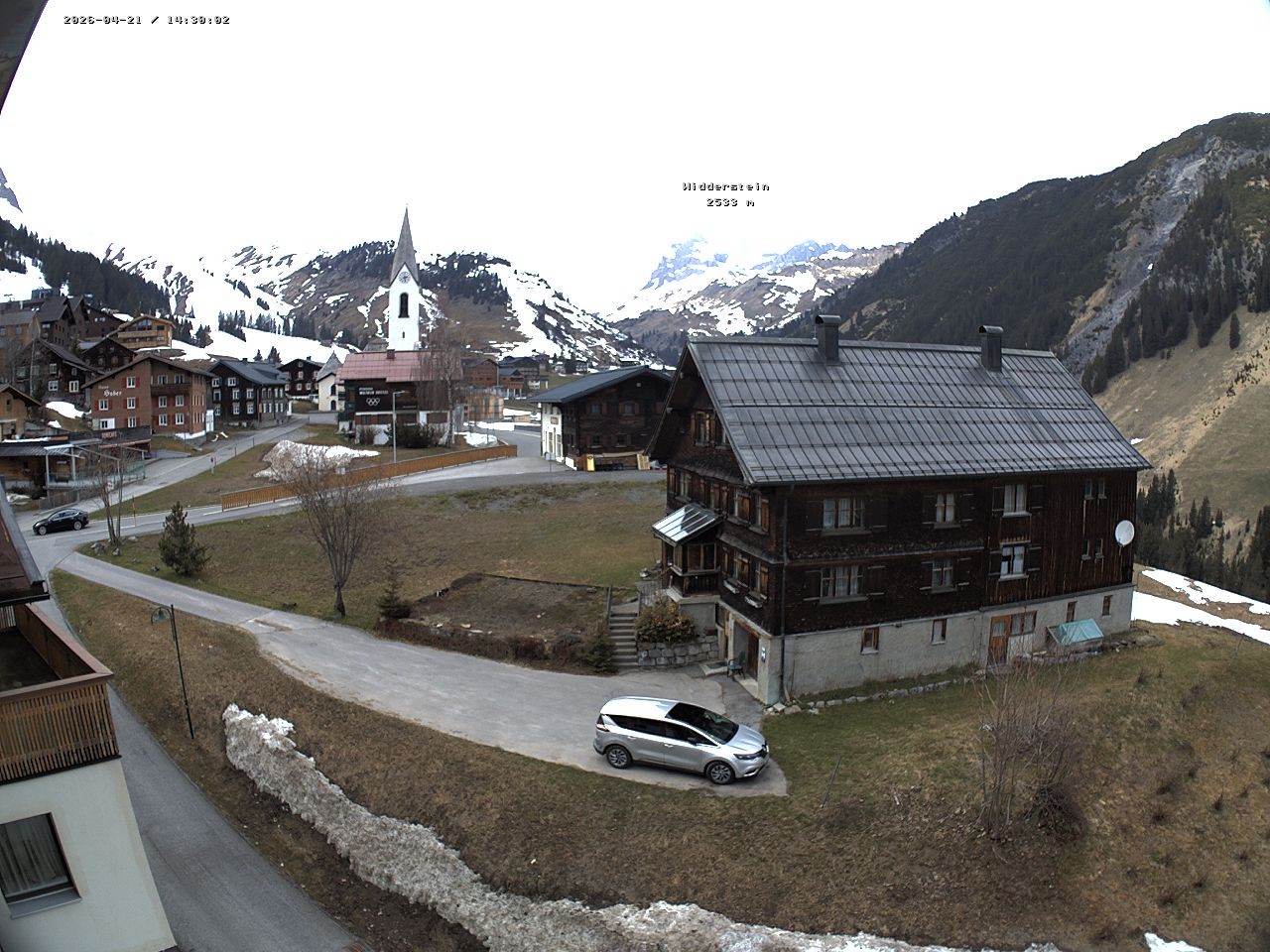 Archiv Foto Webcam Dorfzentrum von Warth