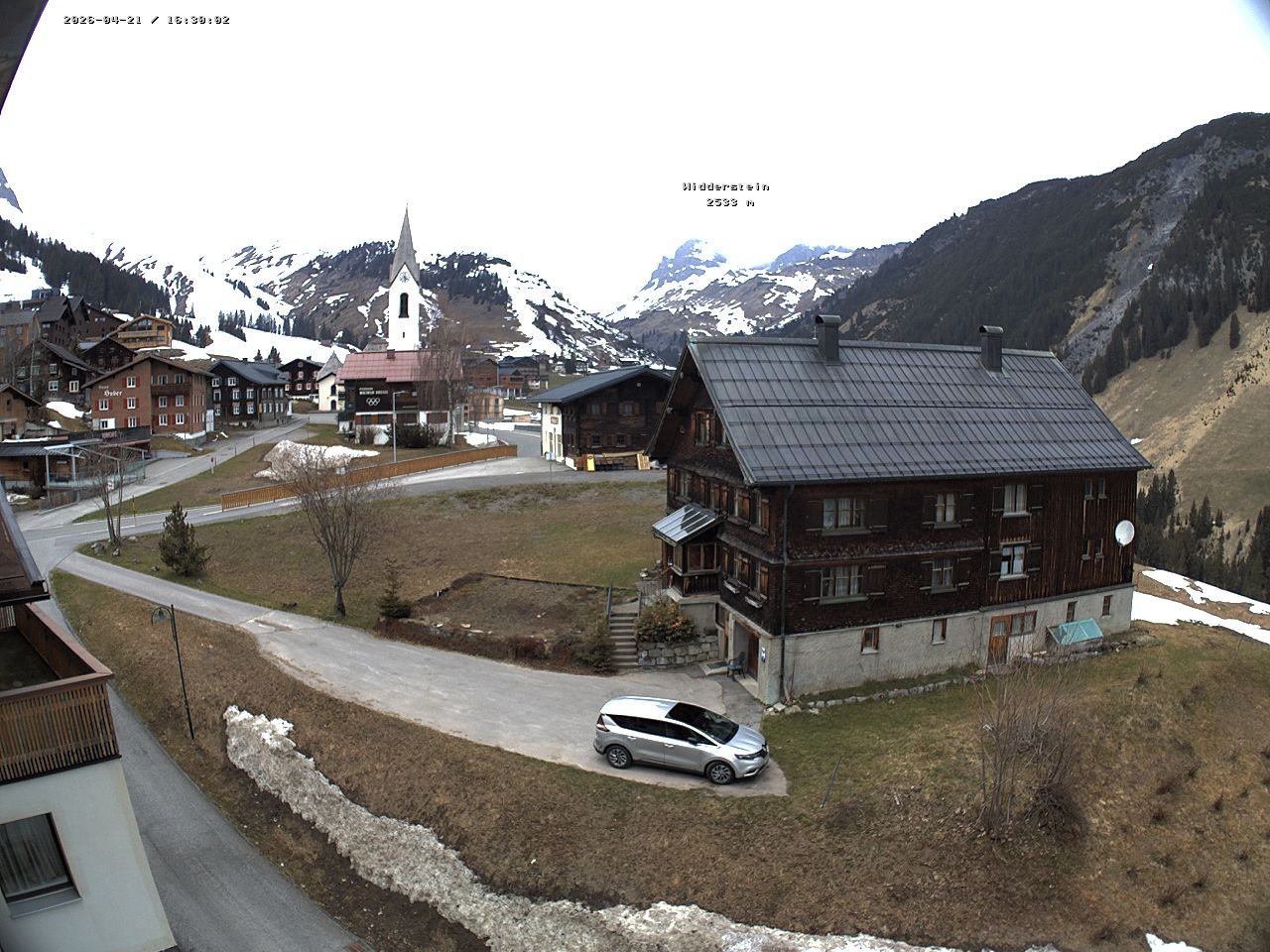 Archiv Foto Webcam Dorfzentrum von Warth