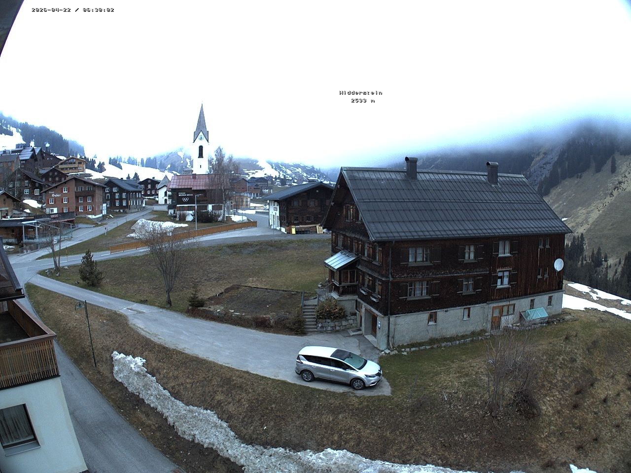 Archiv Foto Webcam Dorfzentrum von Warth