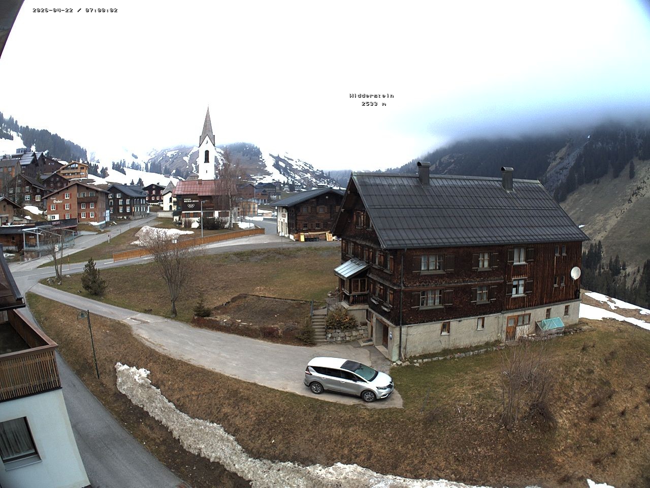 Archiv Foto Webcam Dorfzentrum von Warth