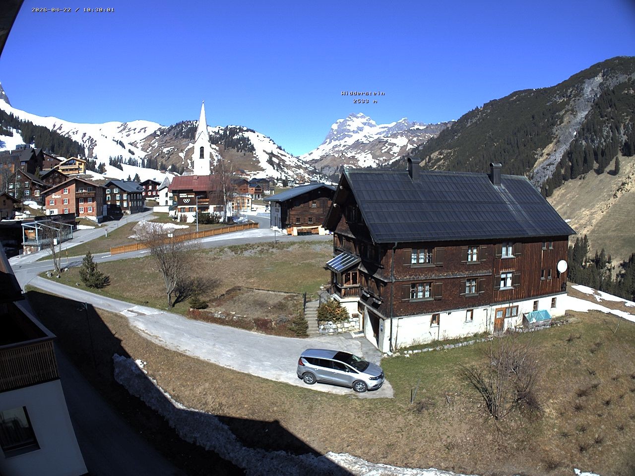 Archiv Foto Webcam Dorfzentrum von Warth