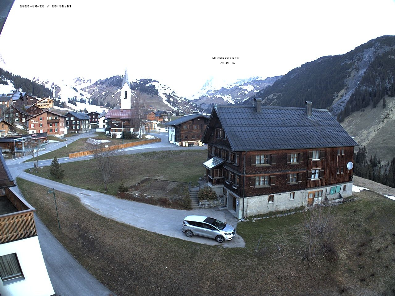 Archiv Foto Webcam Dorfzentrum von Warth