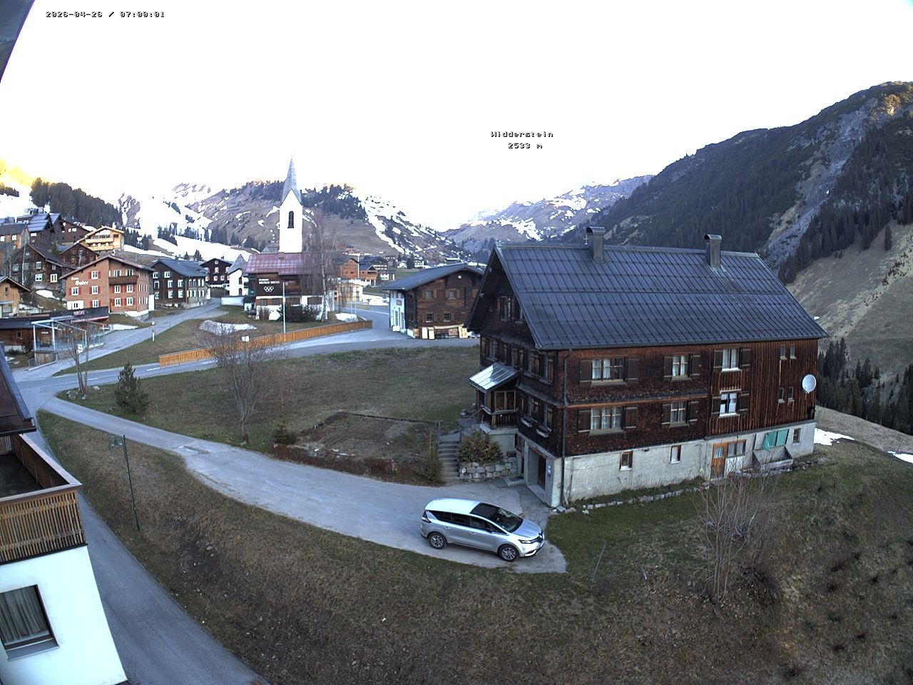 Archiv Foto Webcam Dorfzentrum von Warth