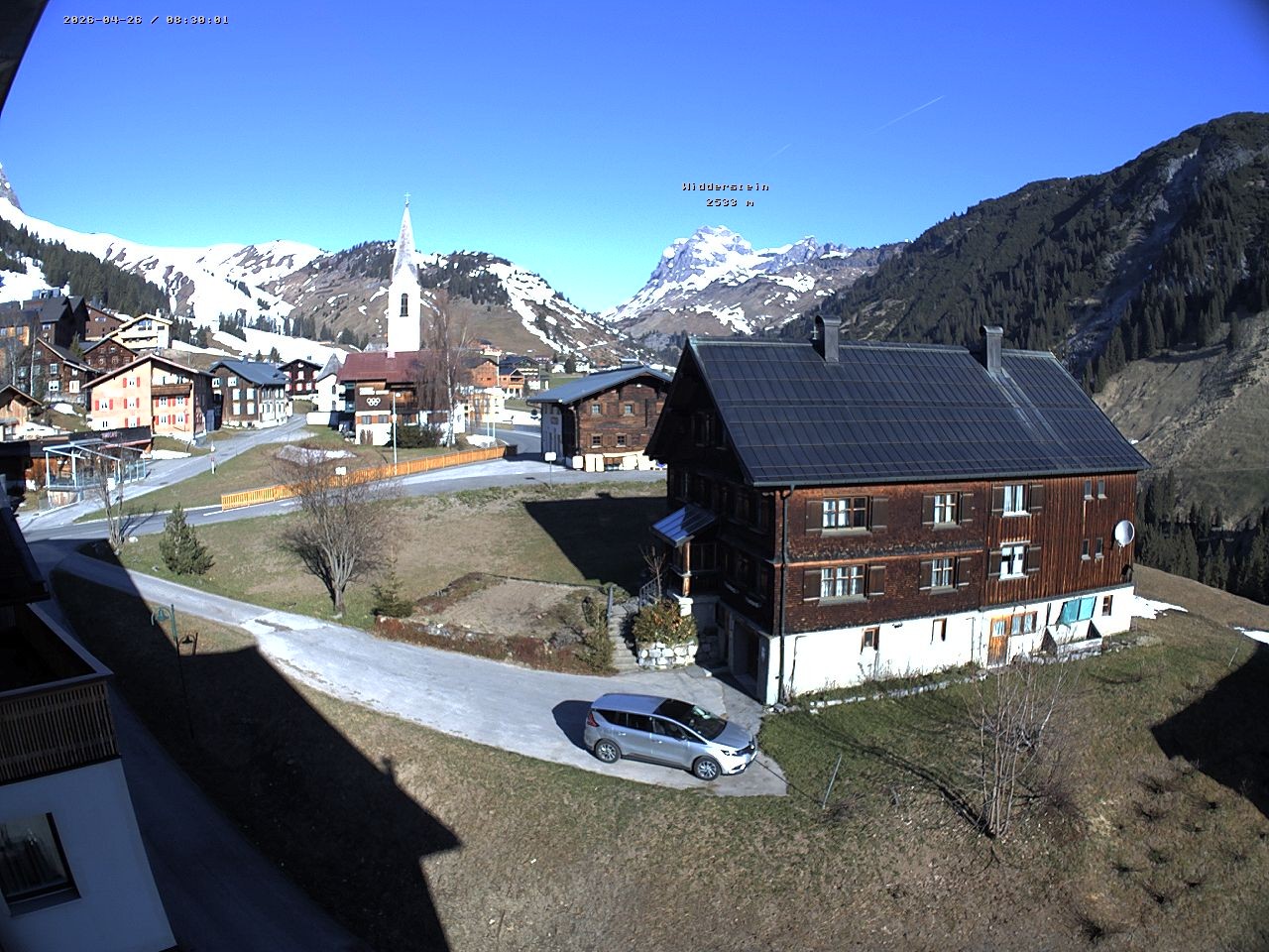 Archiv Foto Webcam Dorfzentrum von Warth