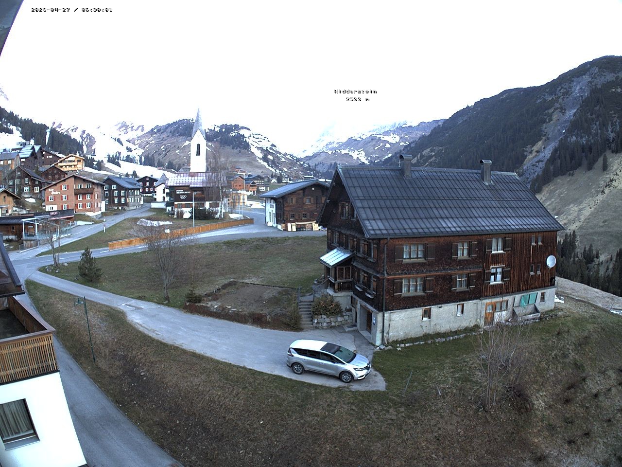 Archiv Foto Webcam Dorfzentrum von Warth