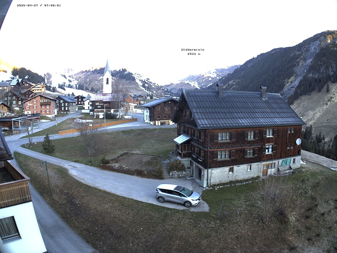 Archiv Foto Webcam Dorfzentrum von Warth