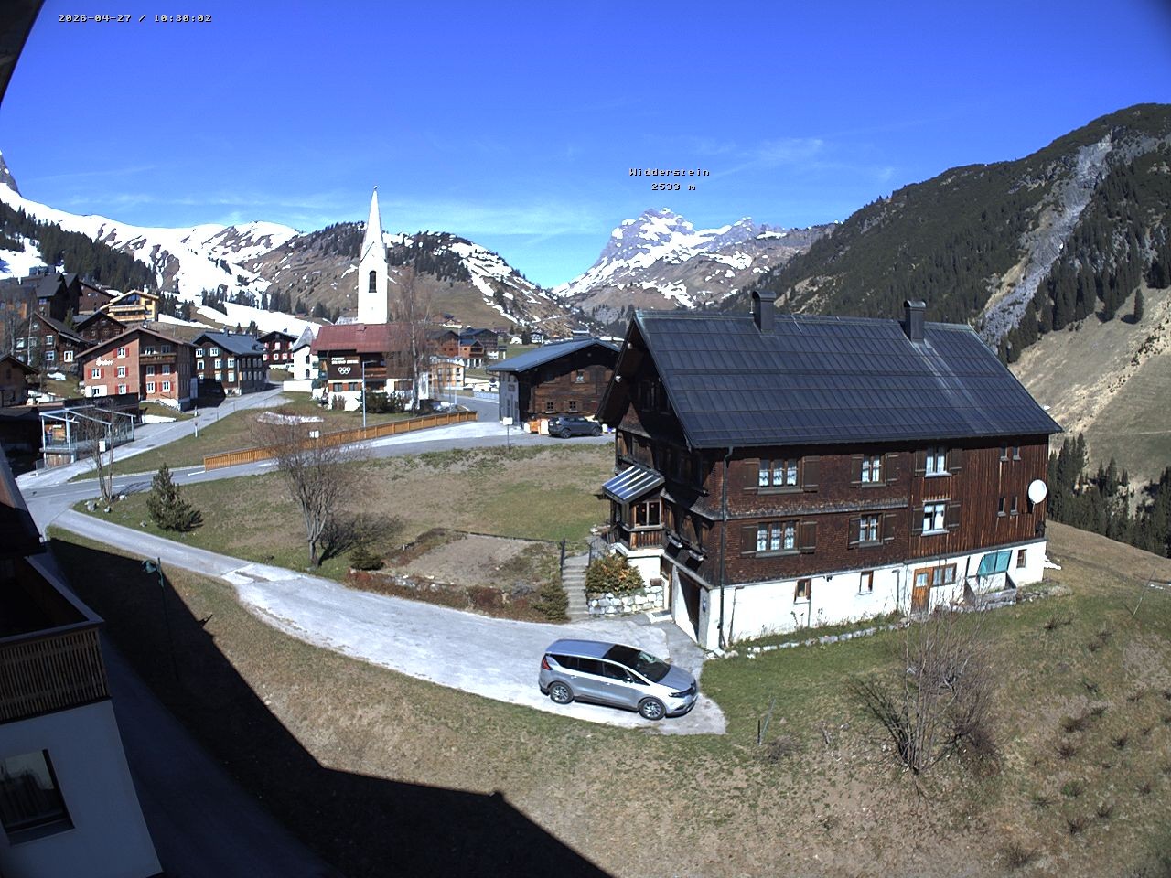 Archiv Foto Webcam Dorfzentrum von Warth