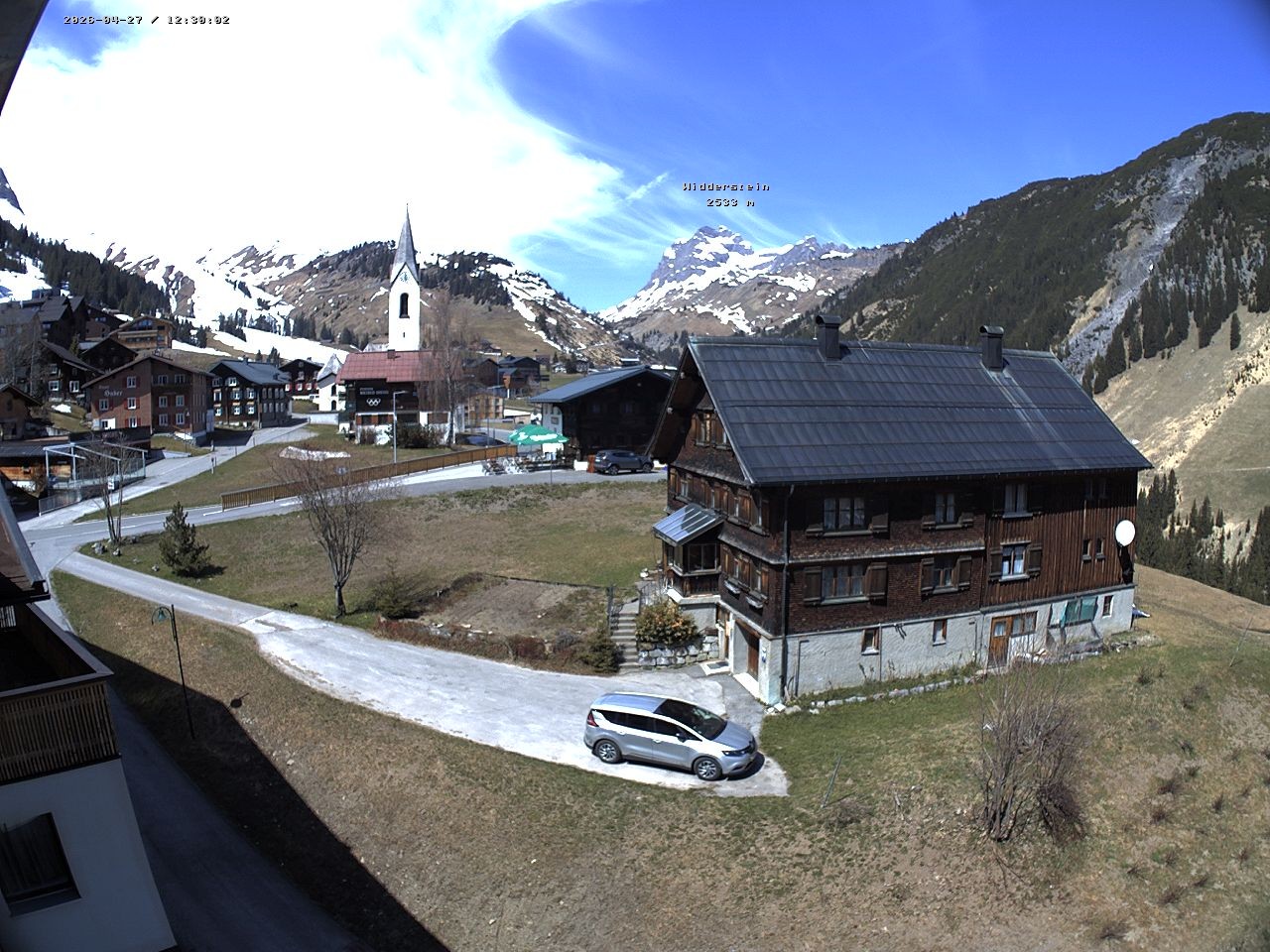 Archiv Foto Webcam Dorfzentrum von Warth